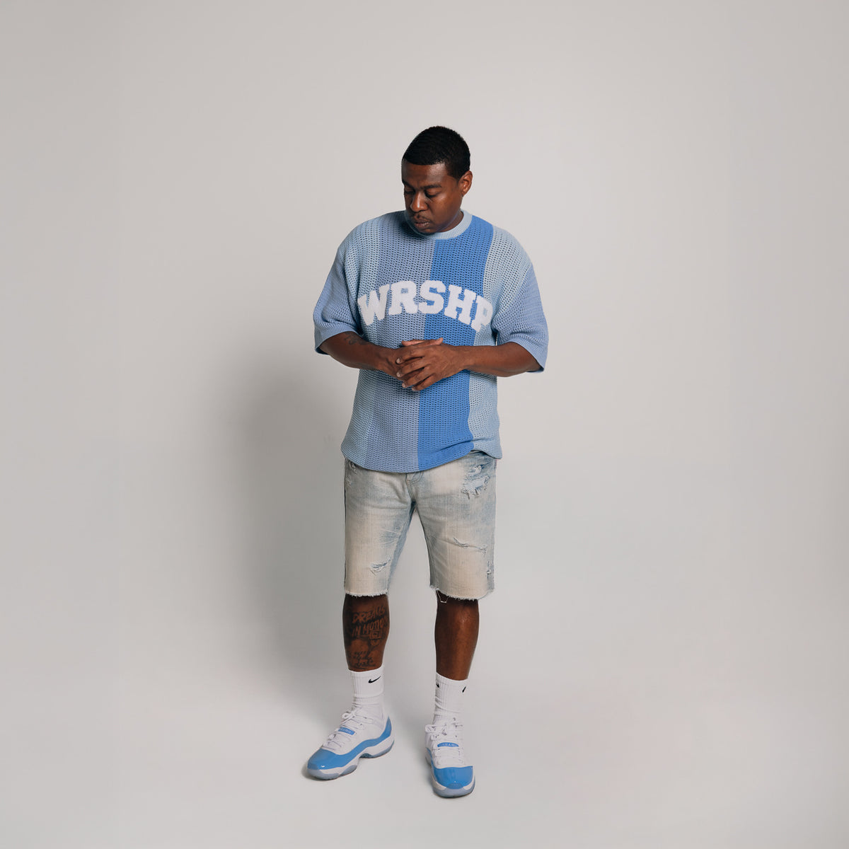 WRSHP Crochet Top-Blue