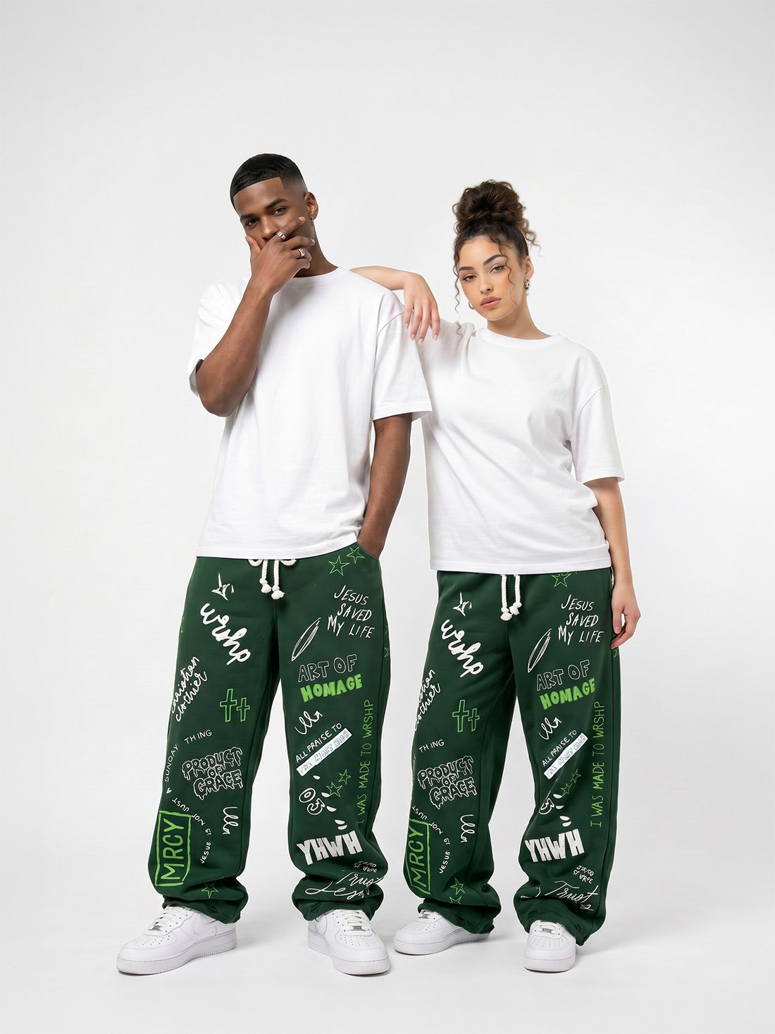 Written In Grace Sweats- Green