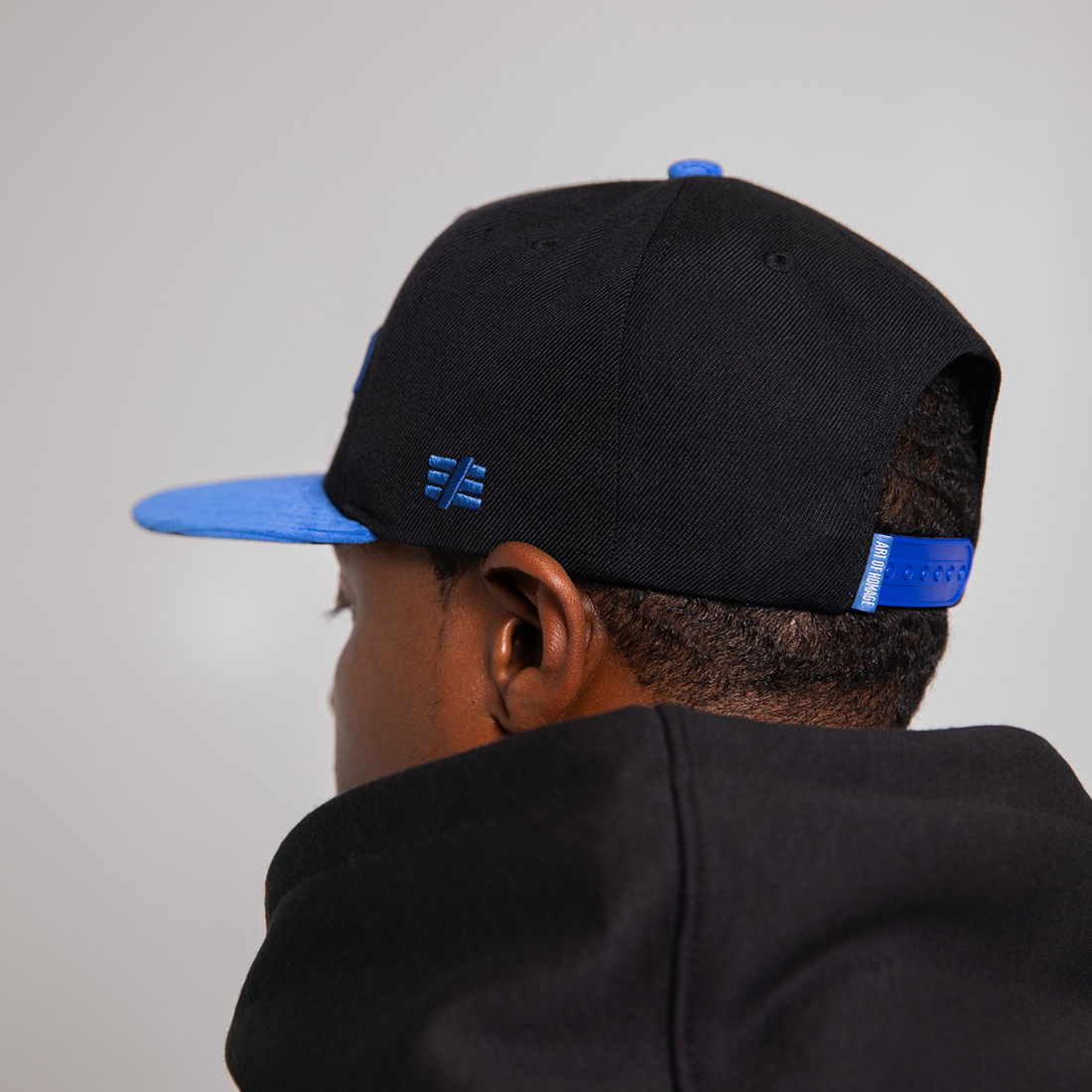 Corduroy WRSHP Snapback - Blue & Black