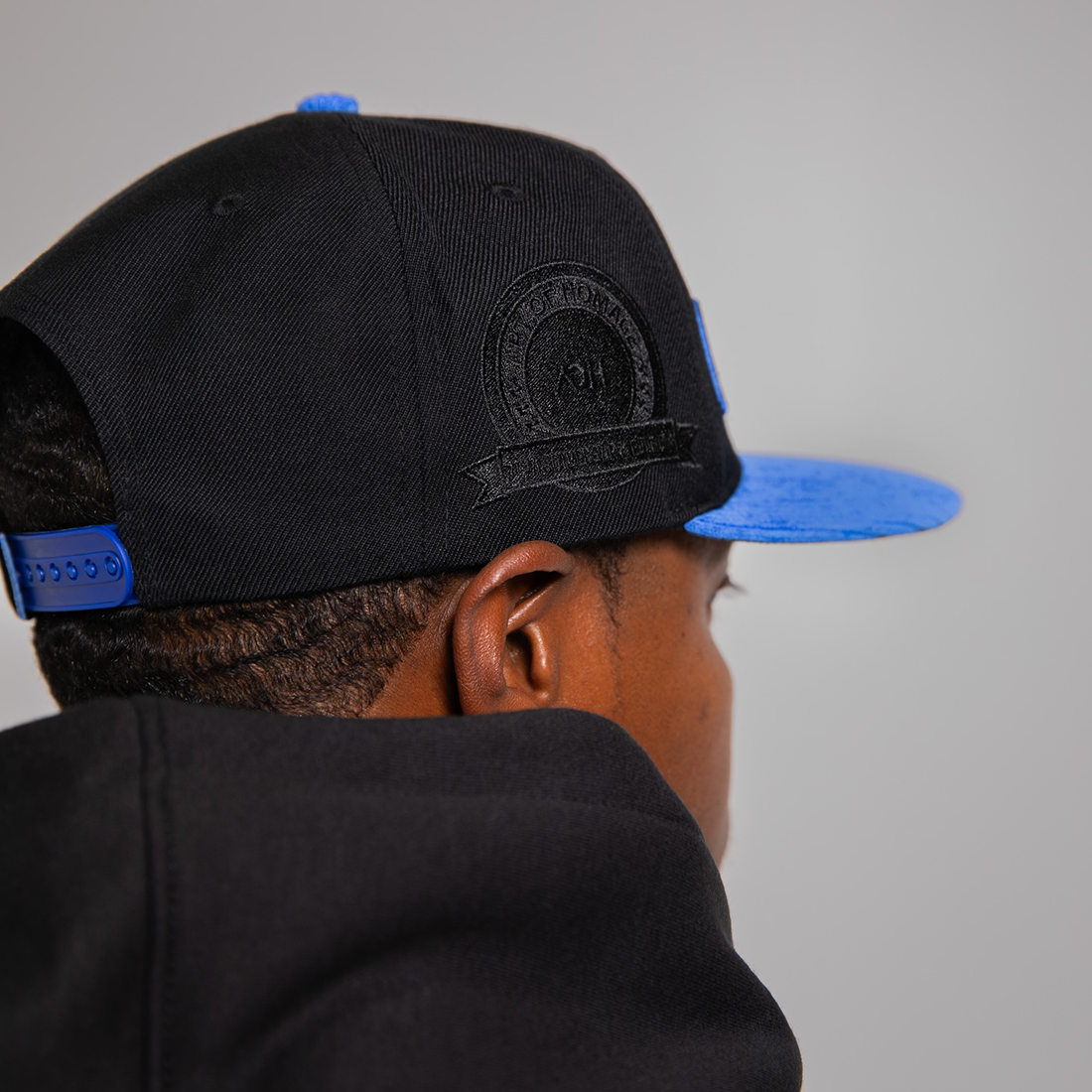 Corduroy WRSHP Snapback - Blue & Black