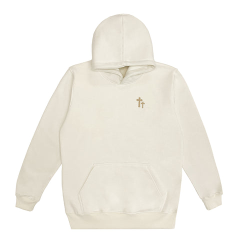 Carry My Cross Hoodie Basic- Cream