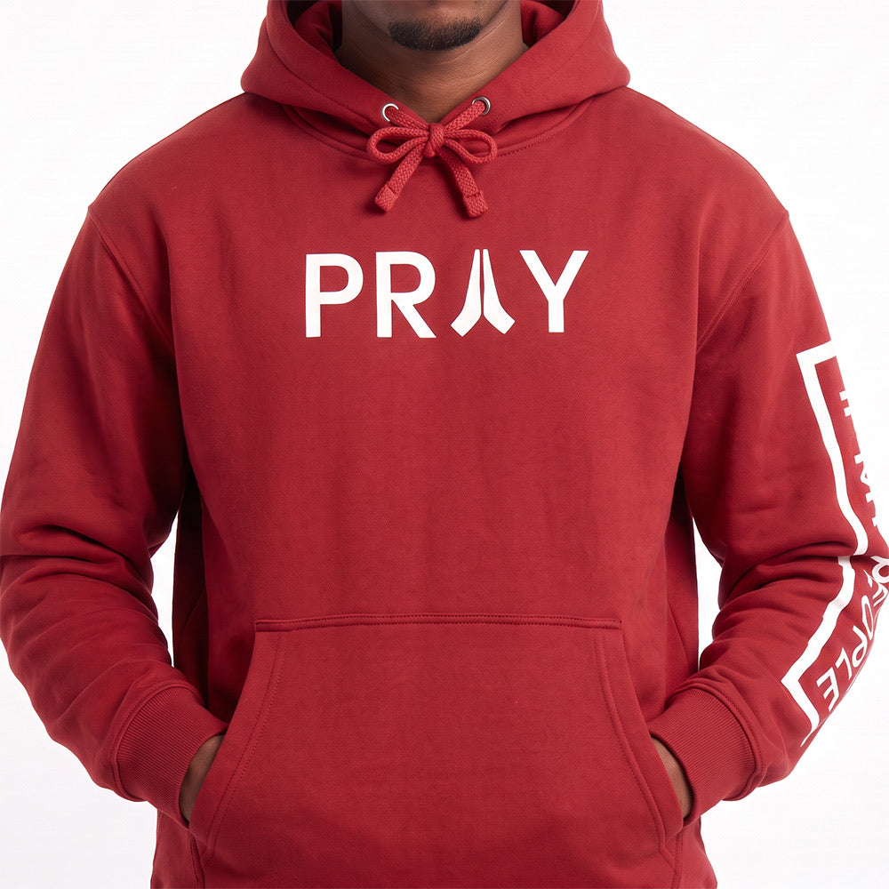 If My People Pray Hoodie- Red