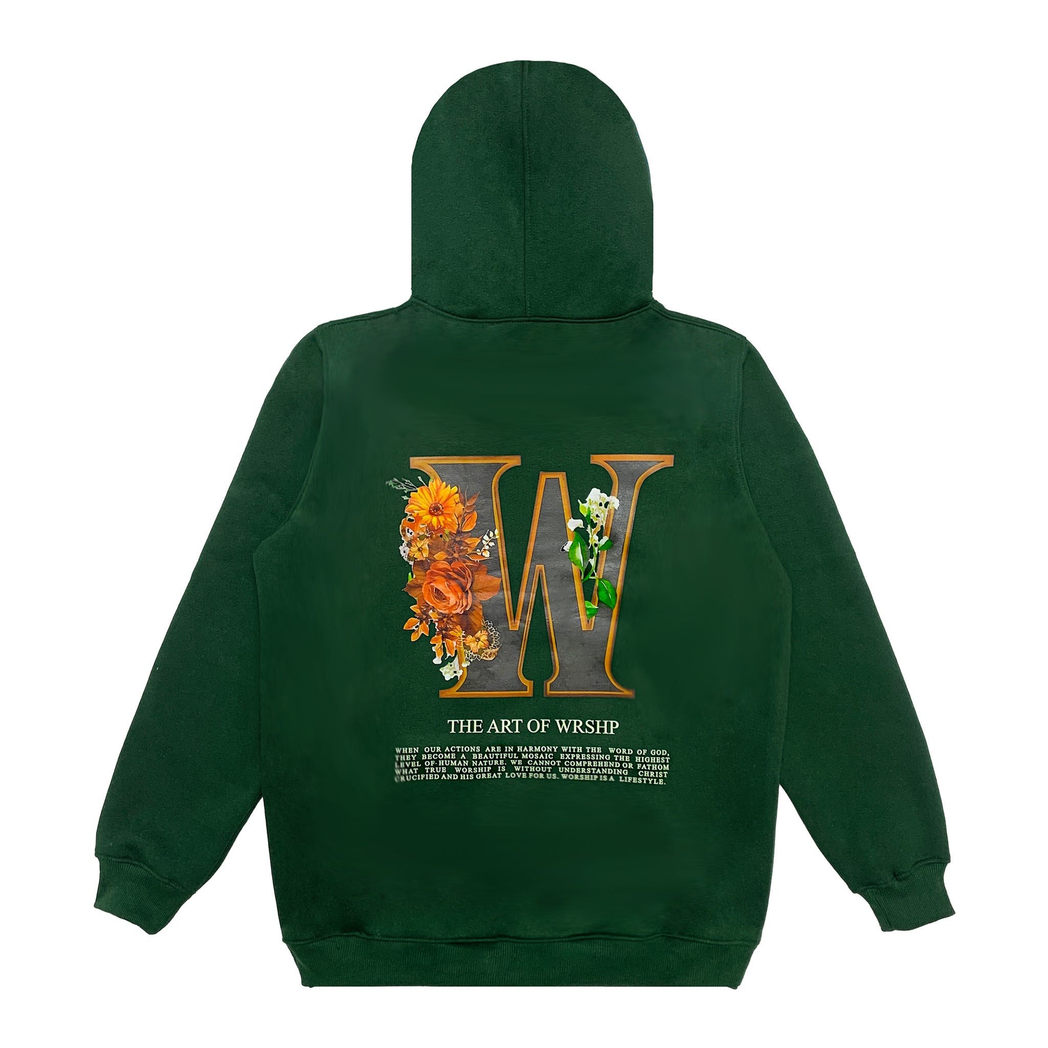 Art of WRSHP Hoodie- Forrest Green