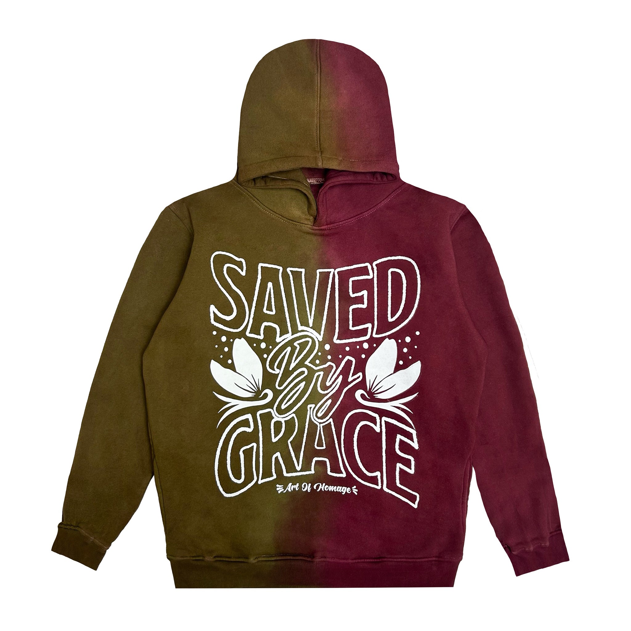 Saved By Grace Hoodie- Gradient Two Toned