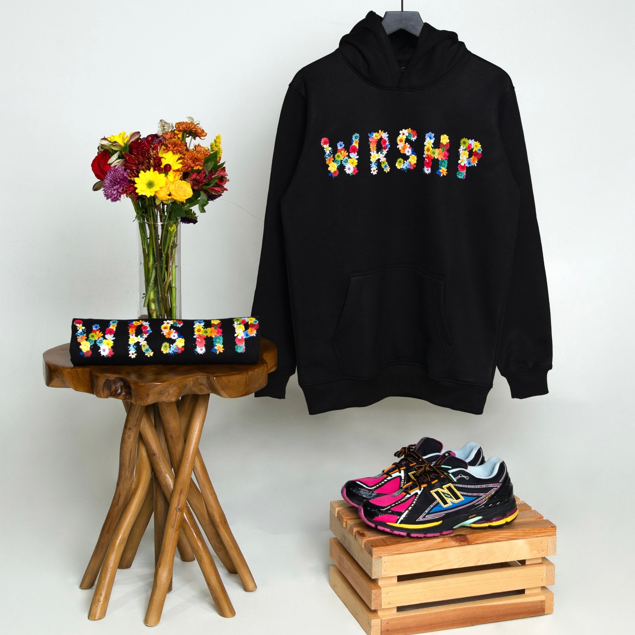 WRSHP Floral Hoodie