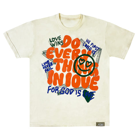 Do Everything In Love Tee- Cream
