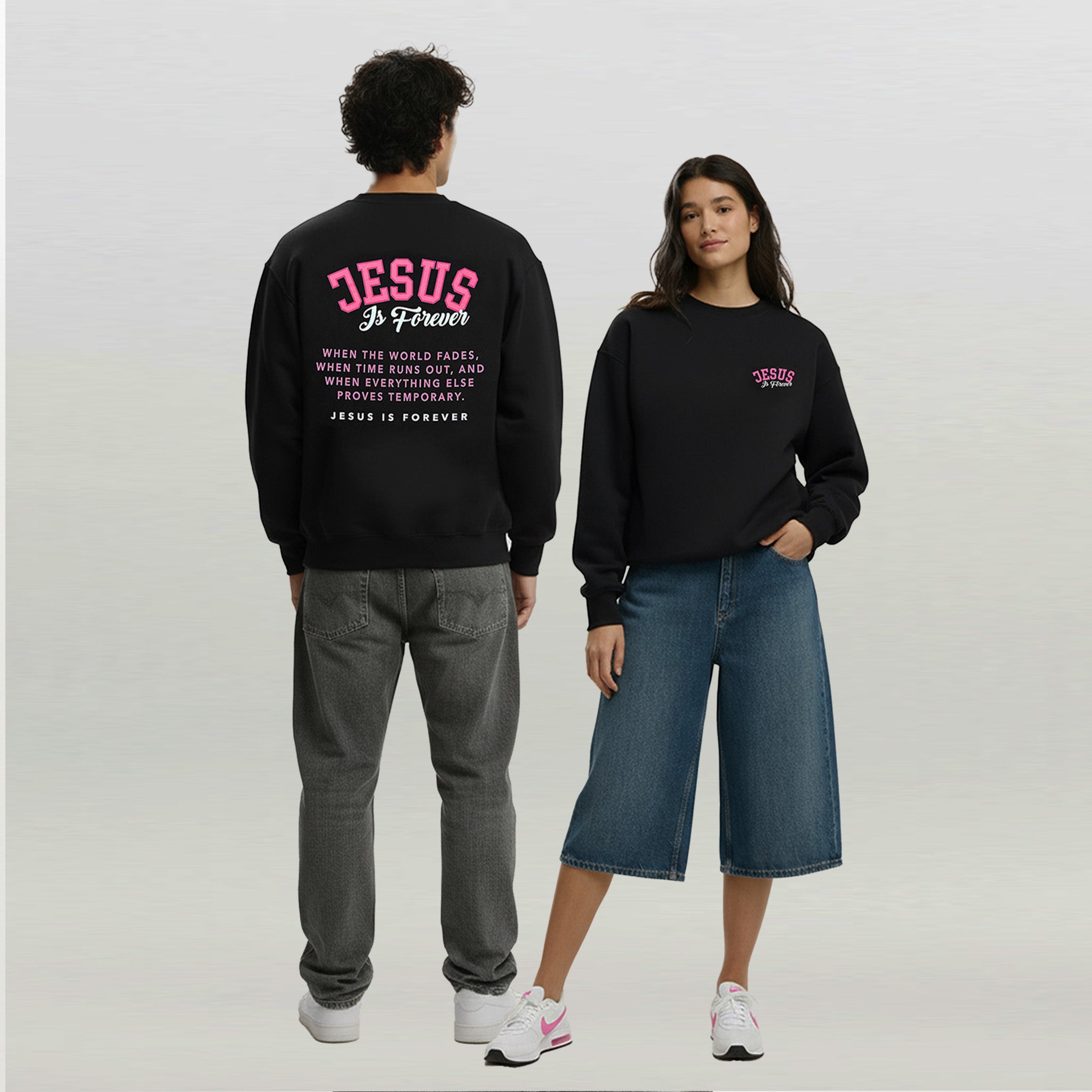 Jesus Is Forever Crew (Breast Cancer Awareness Drop)
