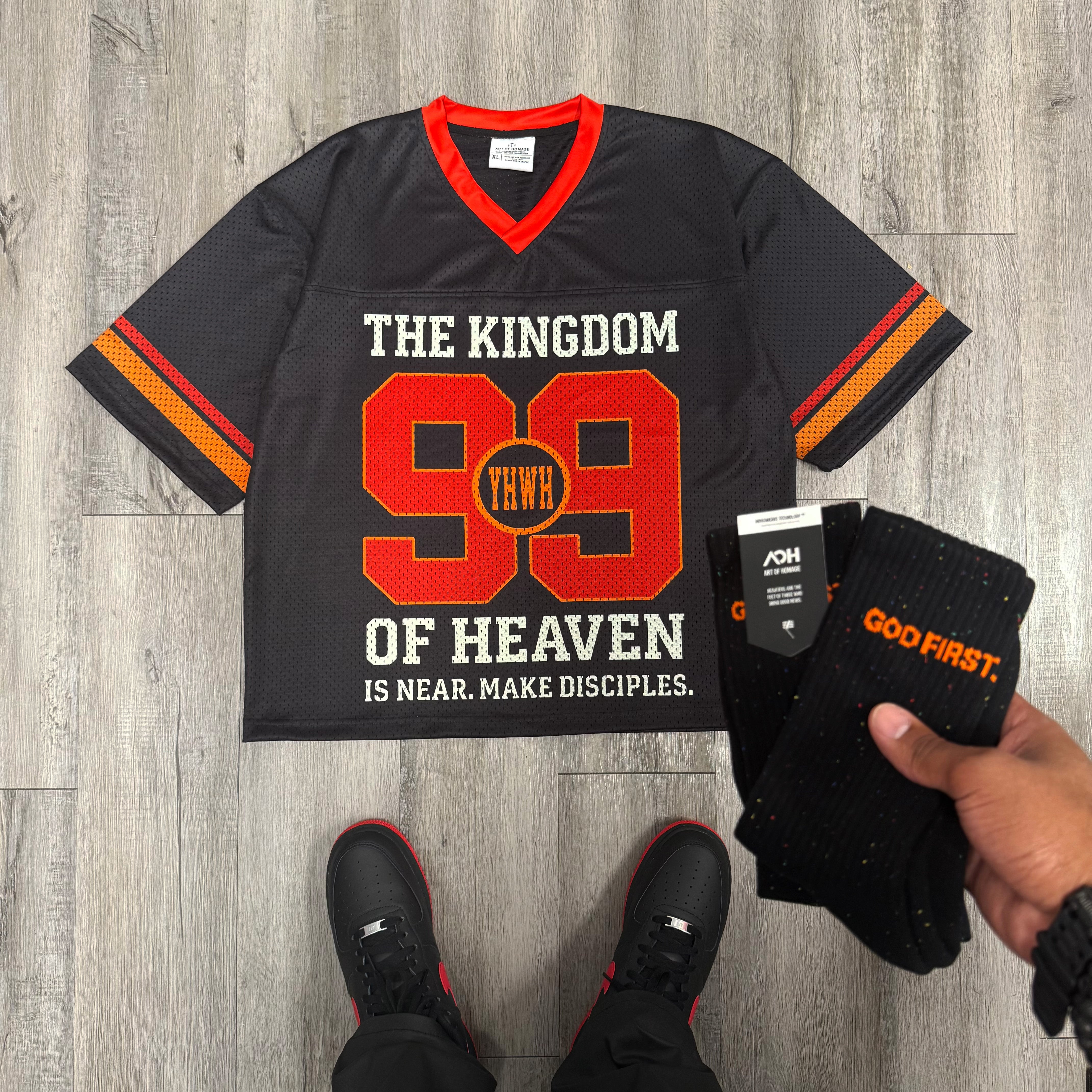 Kingdom 99 Jersey- Black/Red [+FREE Socks]
