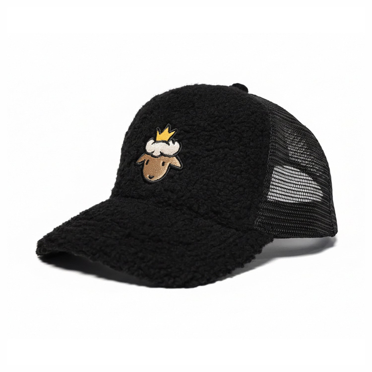Lamb Head Sherpa Trucker - Black