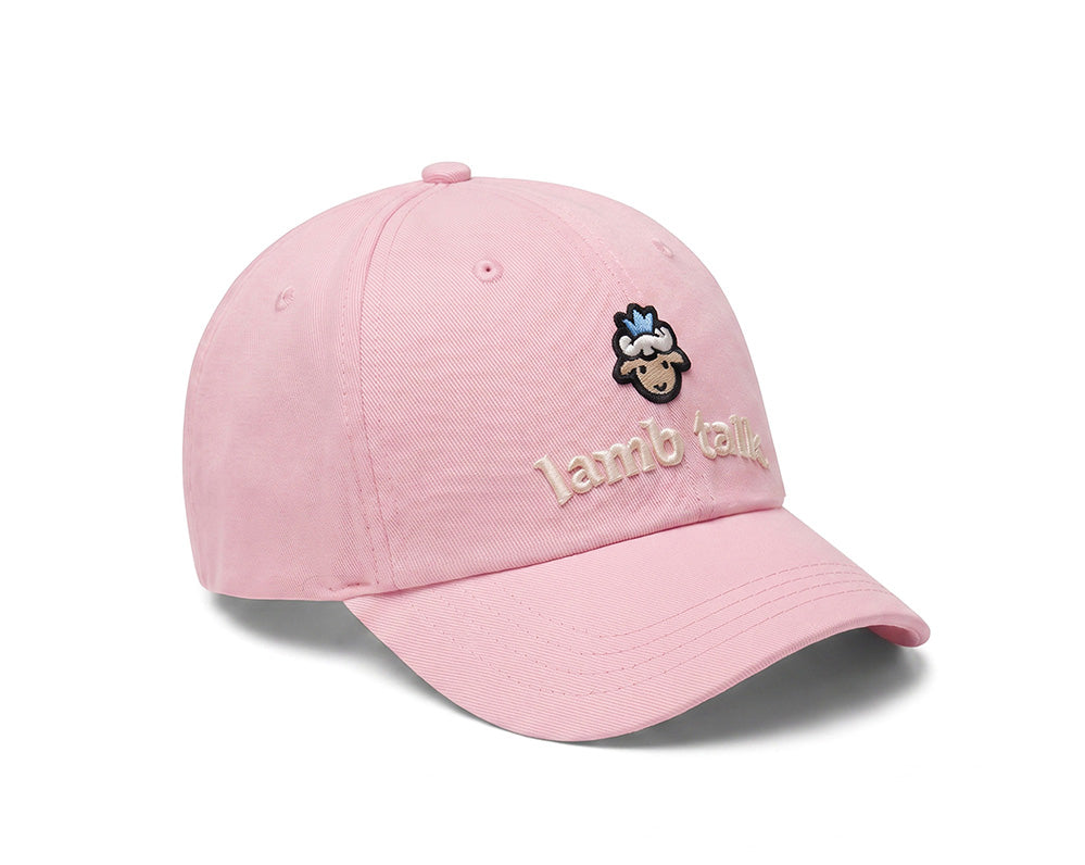 Lamb Head Short Bill Cap - Pink