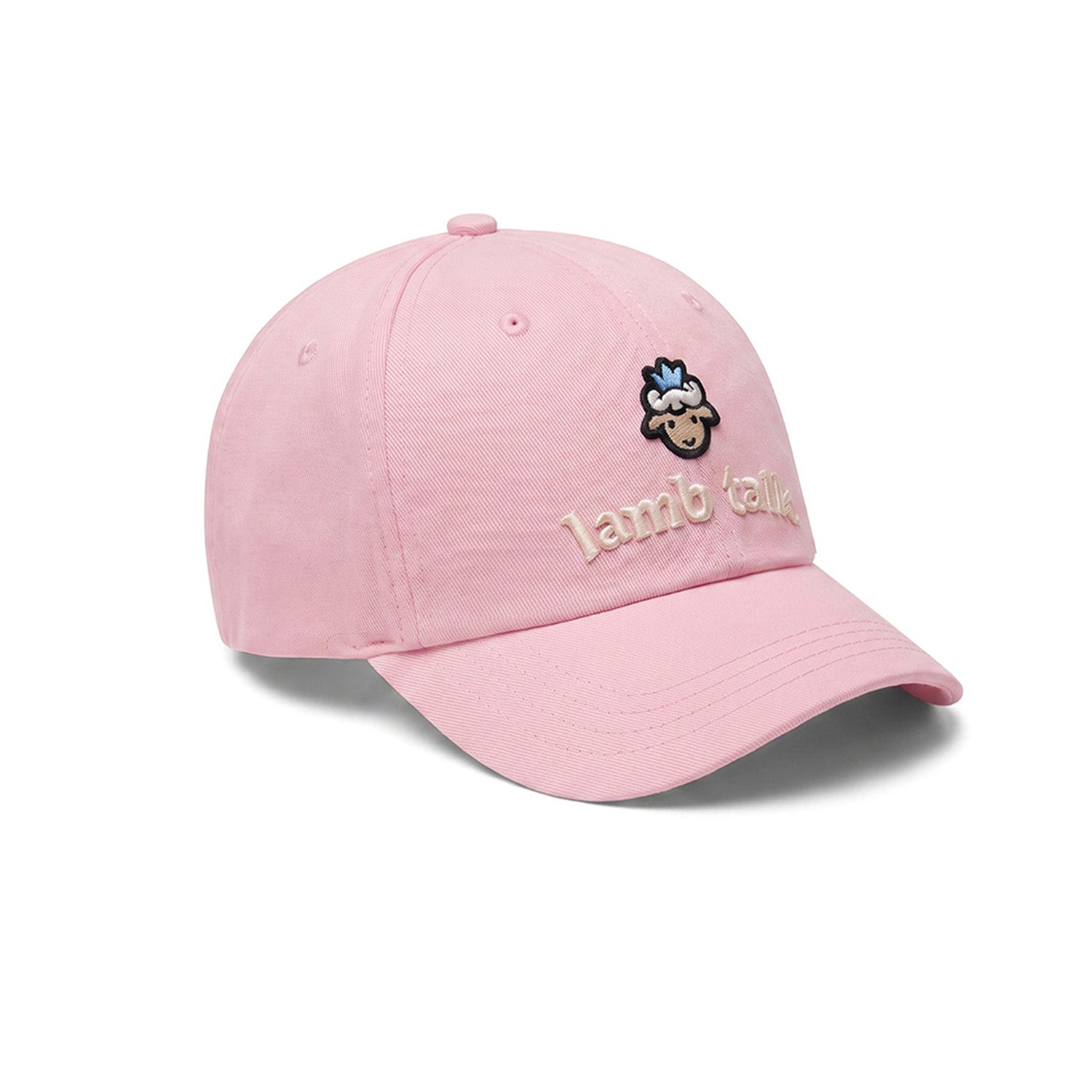 Lamb Head Short Bill Cap - Pink
