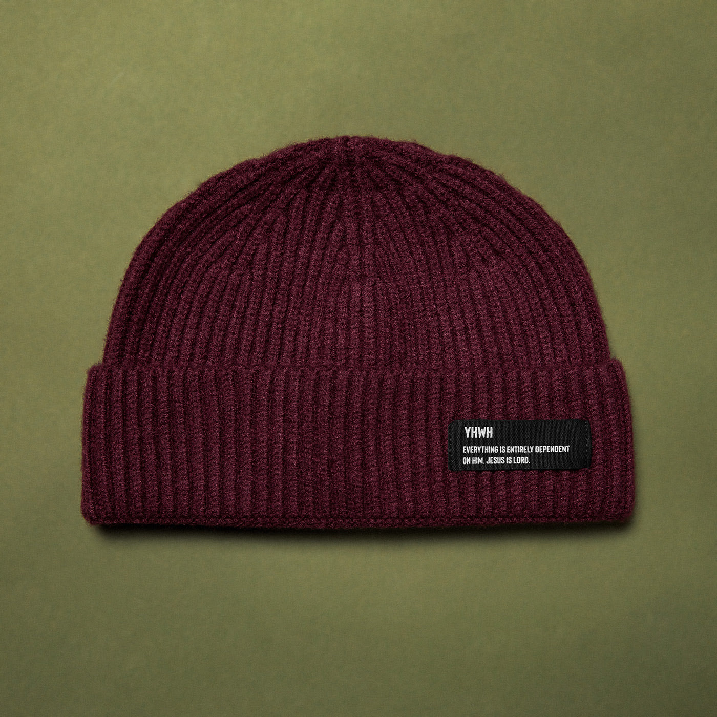 YHWH Beanie- Maroon