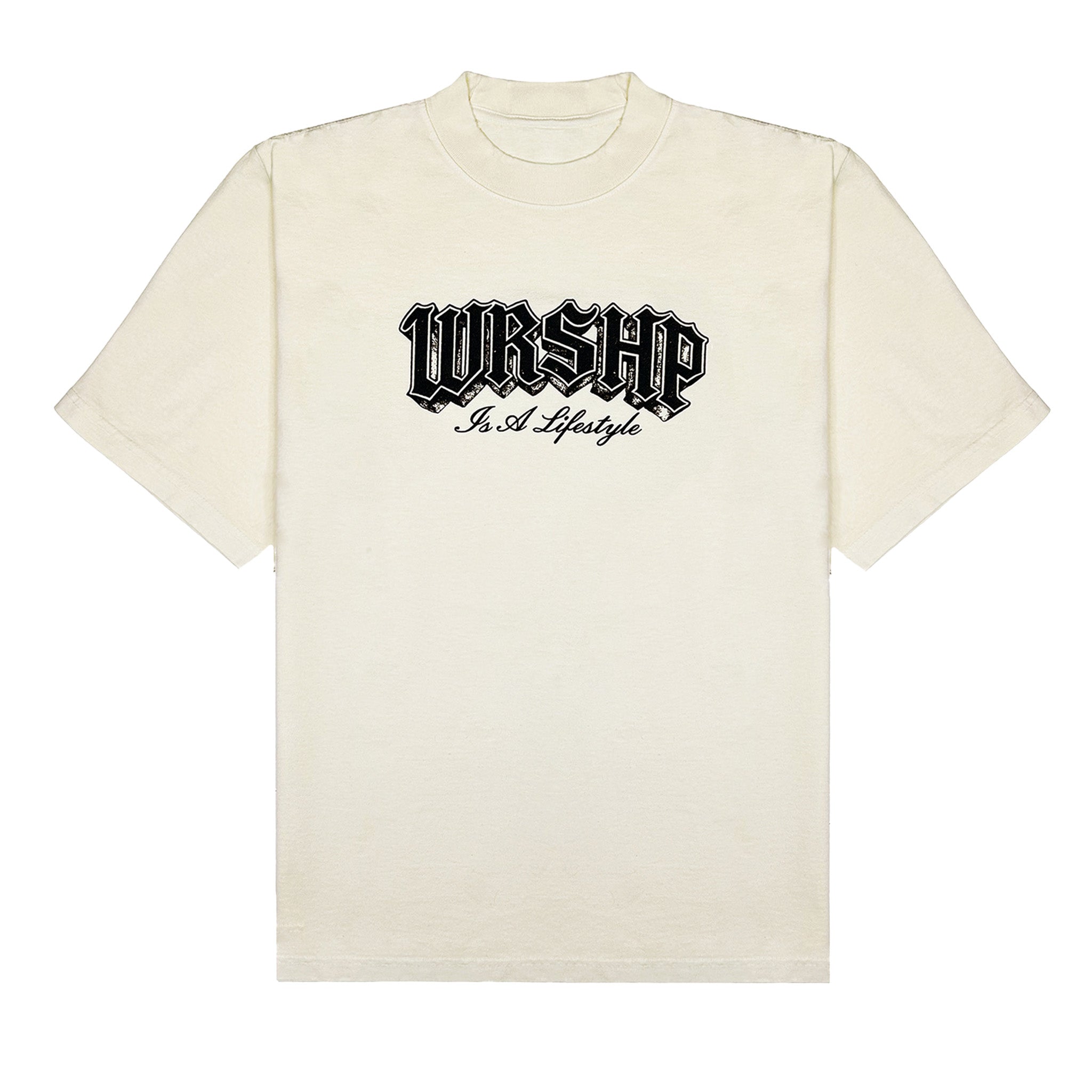 WRSHP Lifestyle Box Tee- Cream