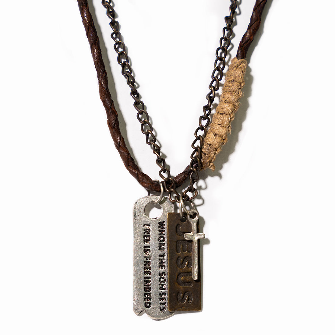 Trinity Tribal Dual Necklace - Jesus