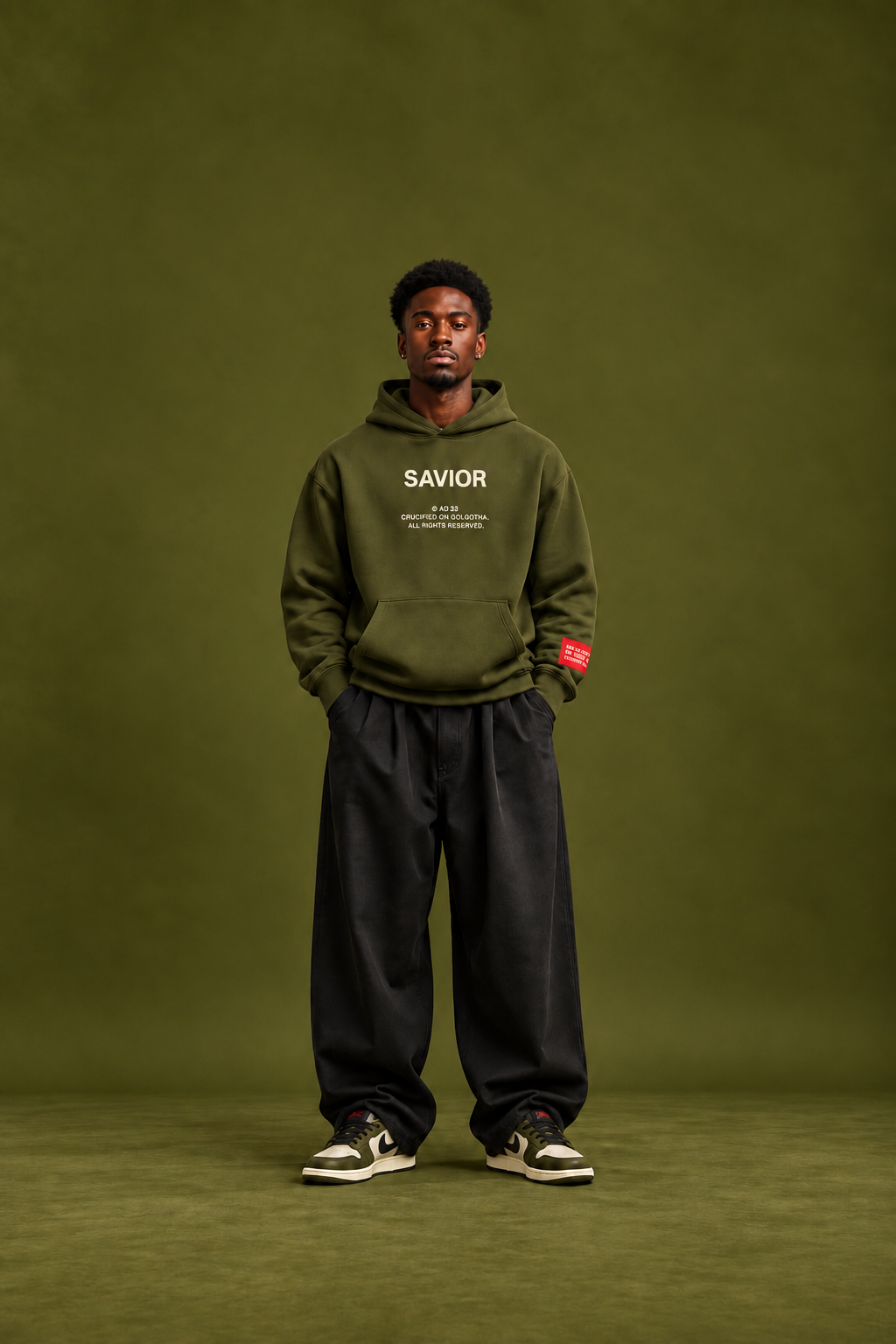 Savior Hoodie- Olive