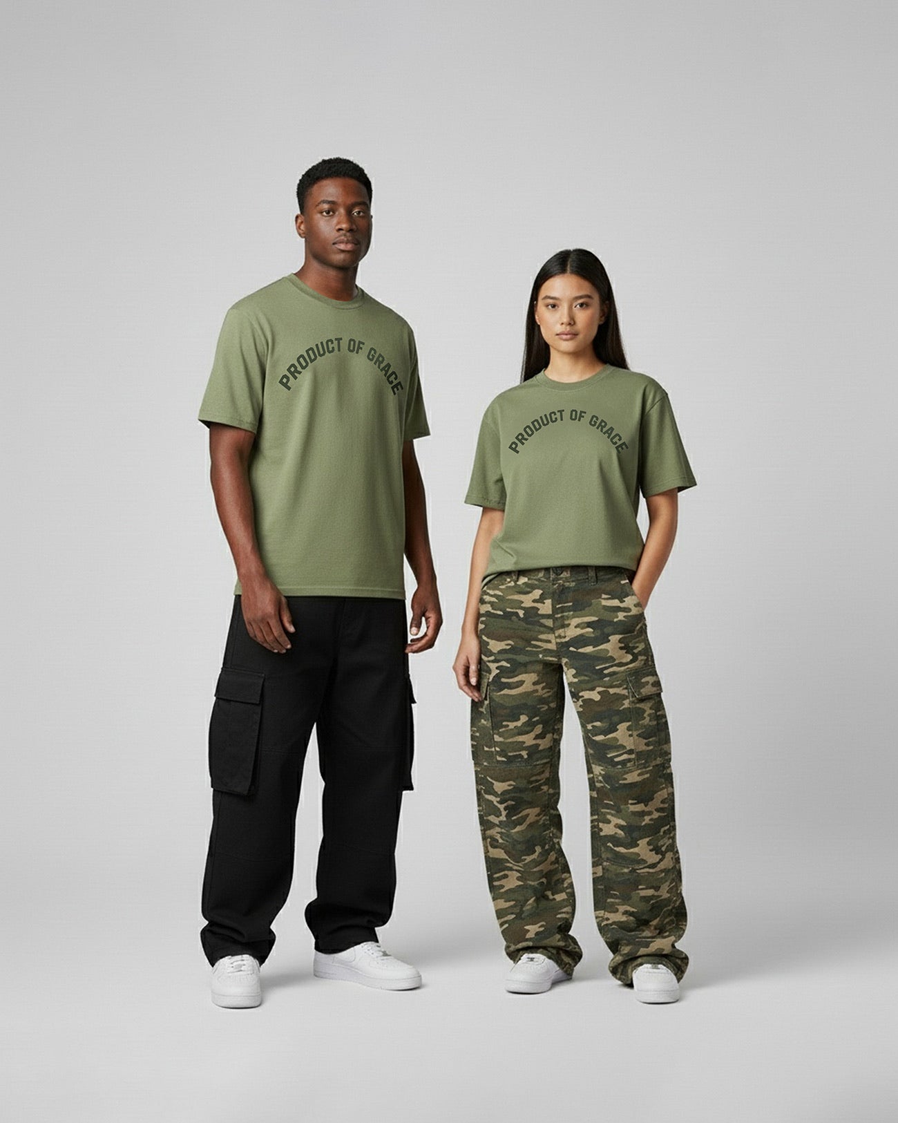 Product of Grace Box Tee- Mint