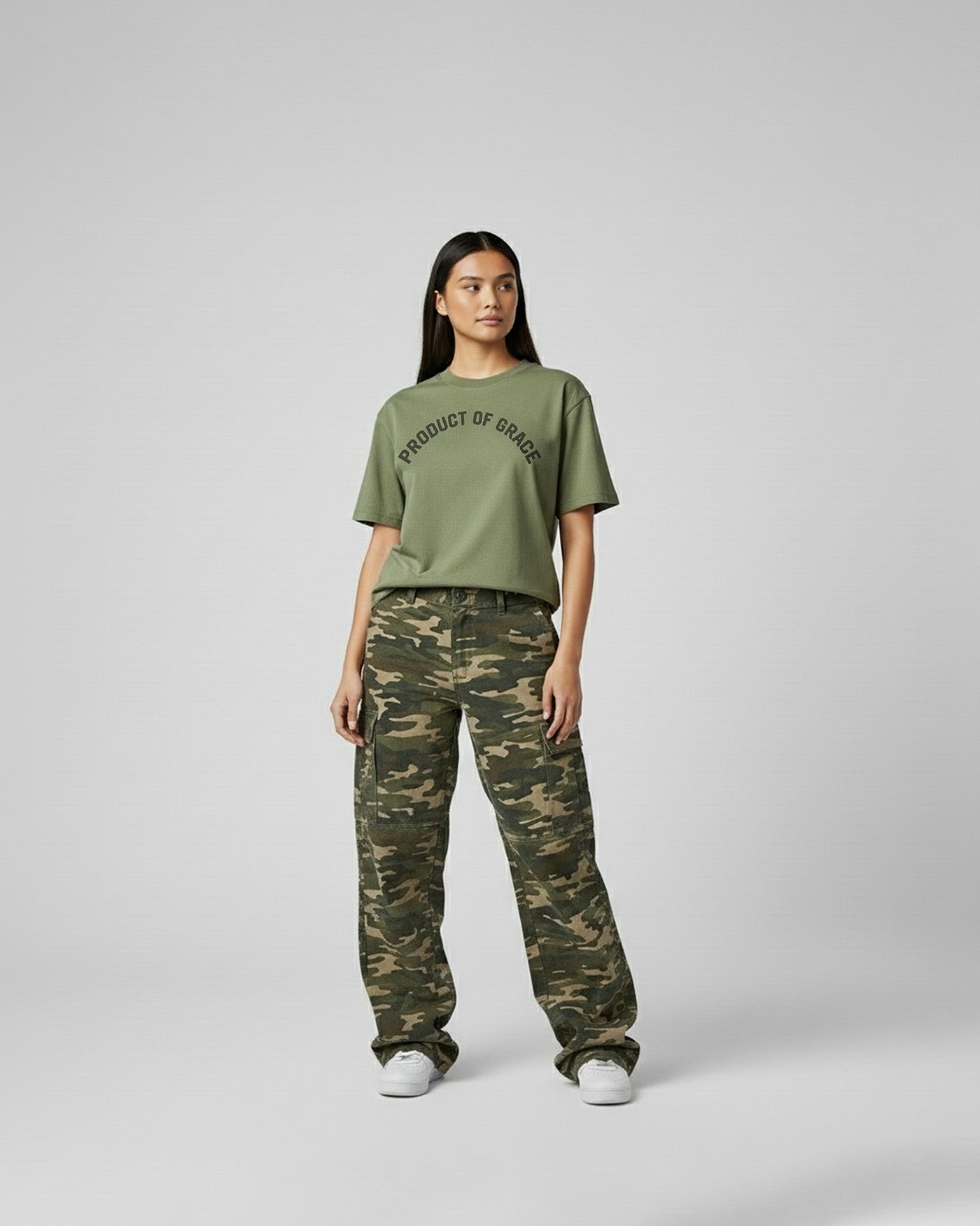 Product of Grace Box Tee- Mint
