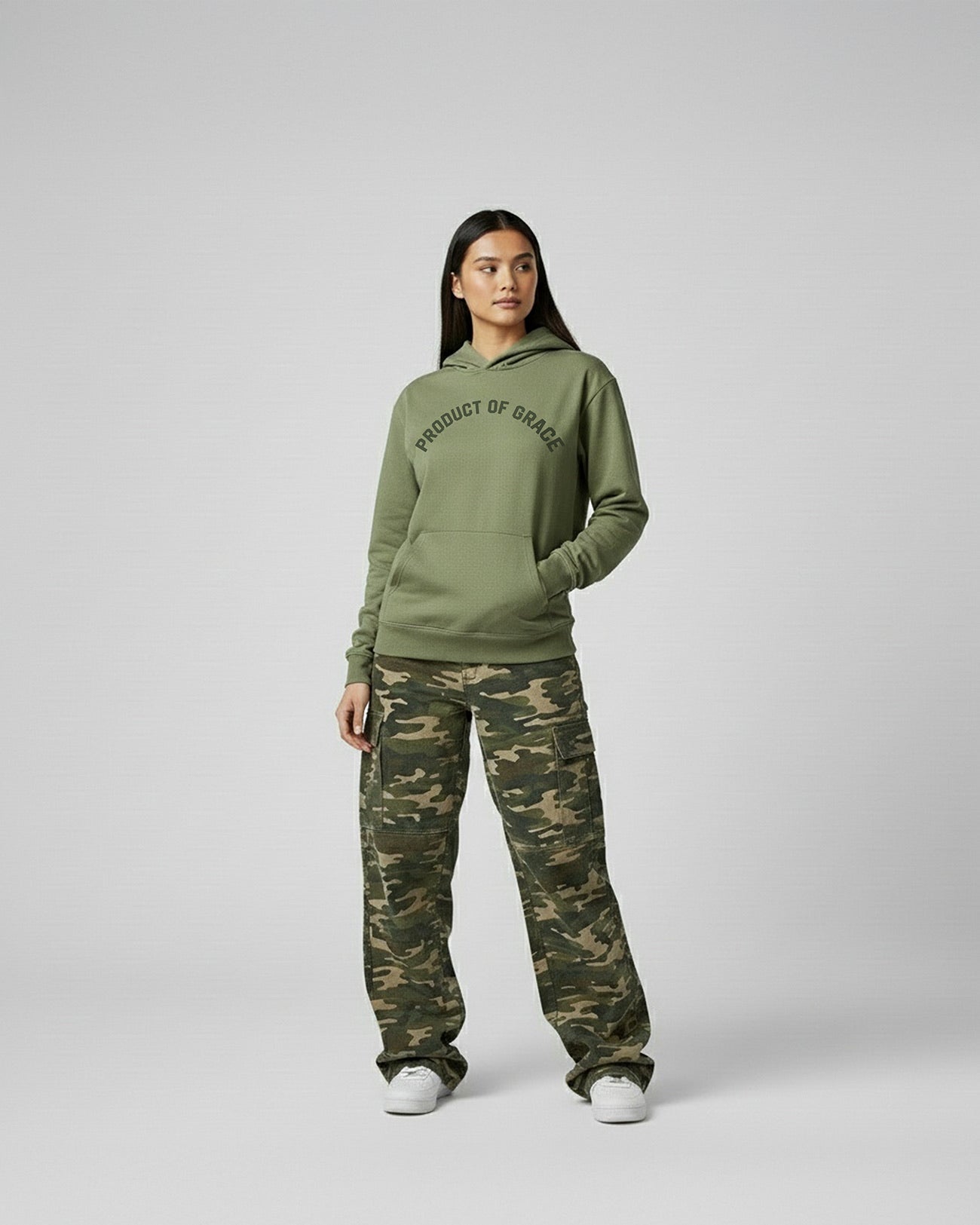 Product of Grace Hoodie-Mint