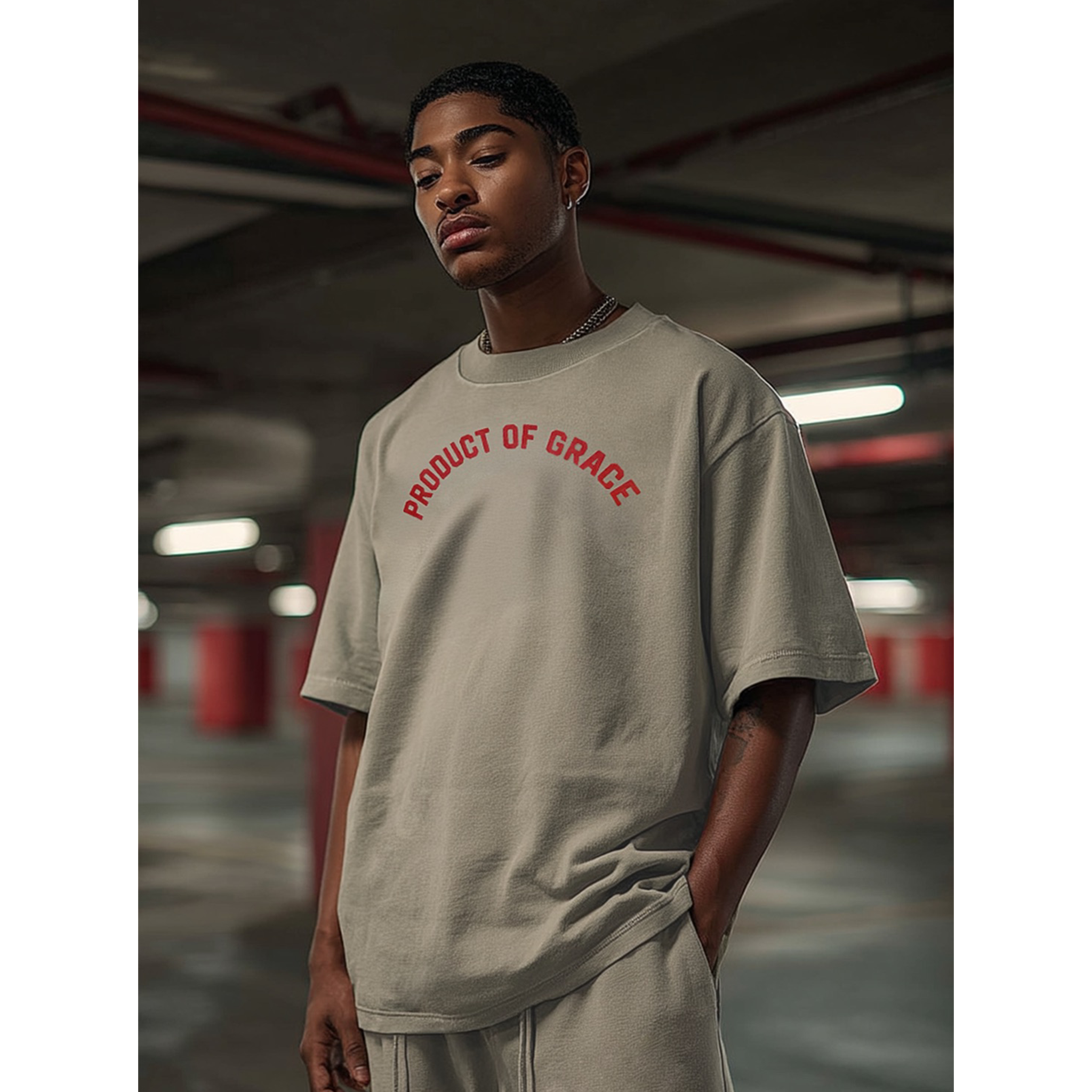 Product of Grace Box Tee- Oats