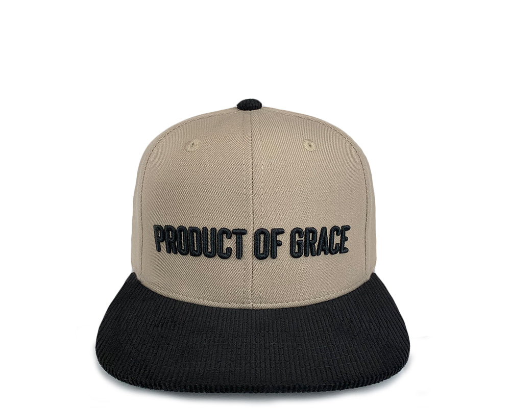 Product of Grace Snapback - Tan & Cord