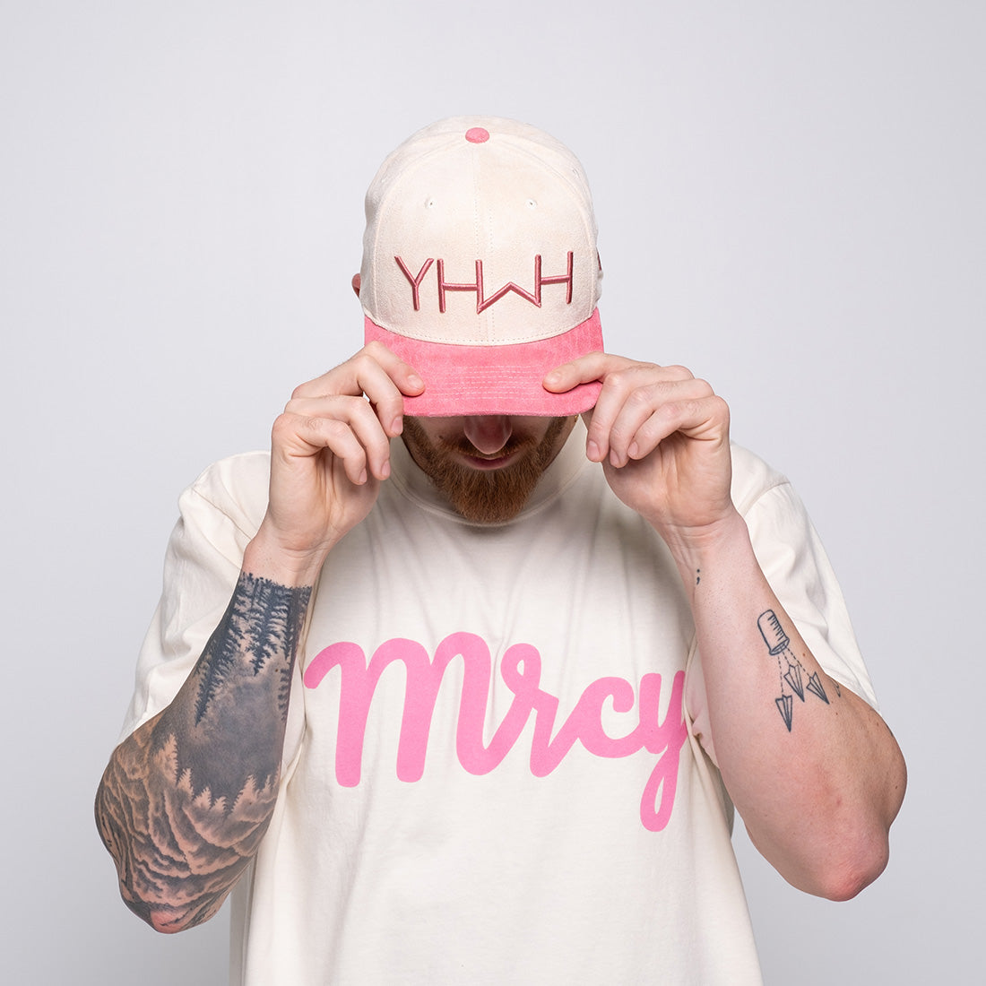 Suede YHWH Snapback - Pink