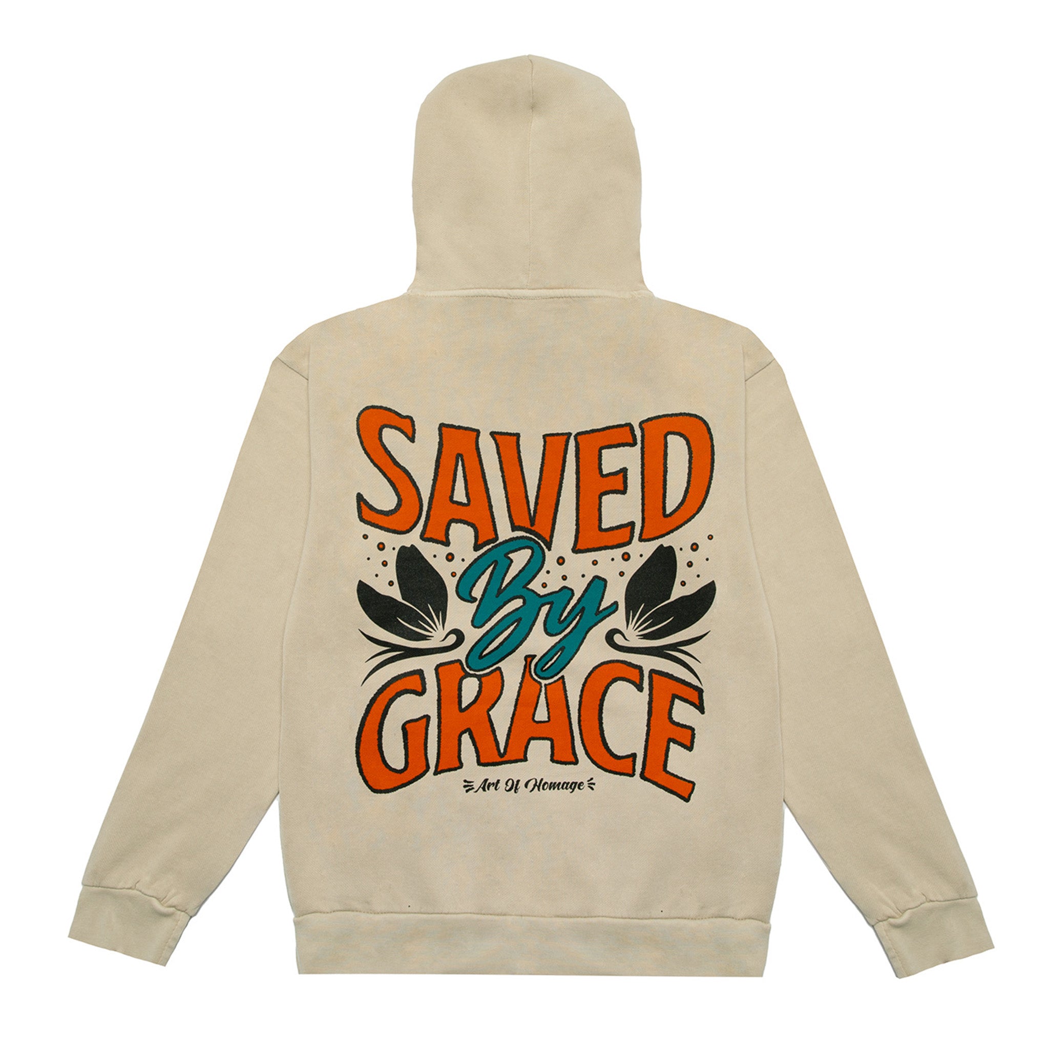 Saved By Grace Hoodie - Sand