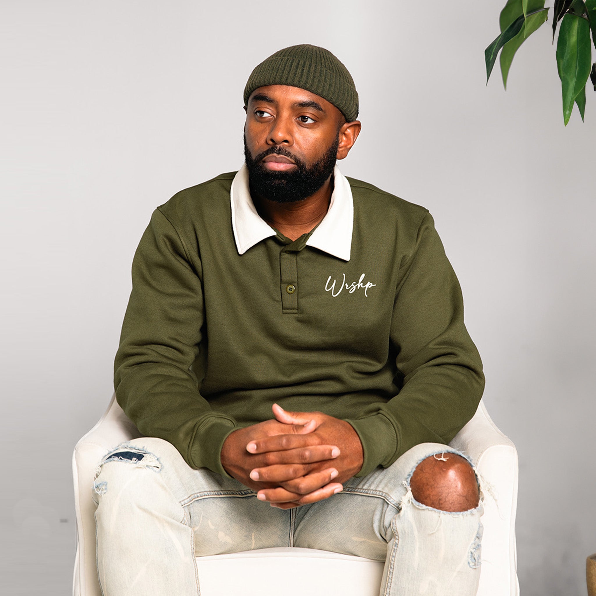 Homage Collared Pullover