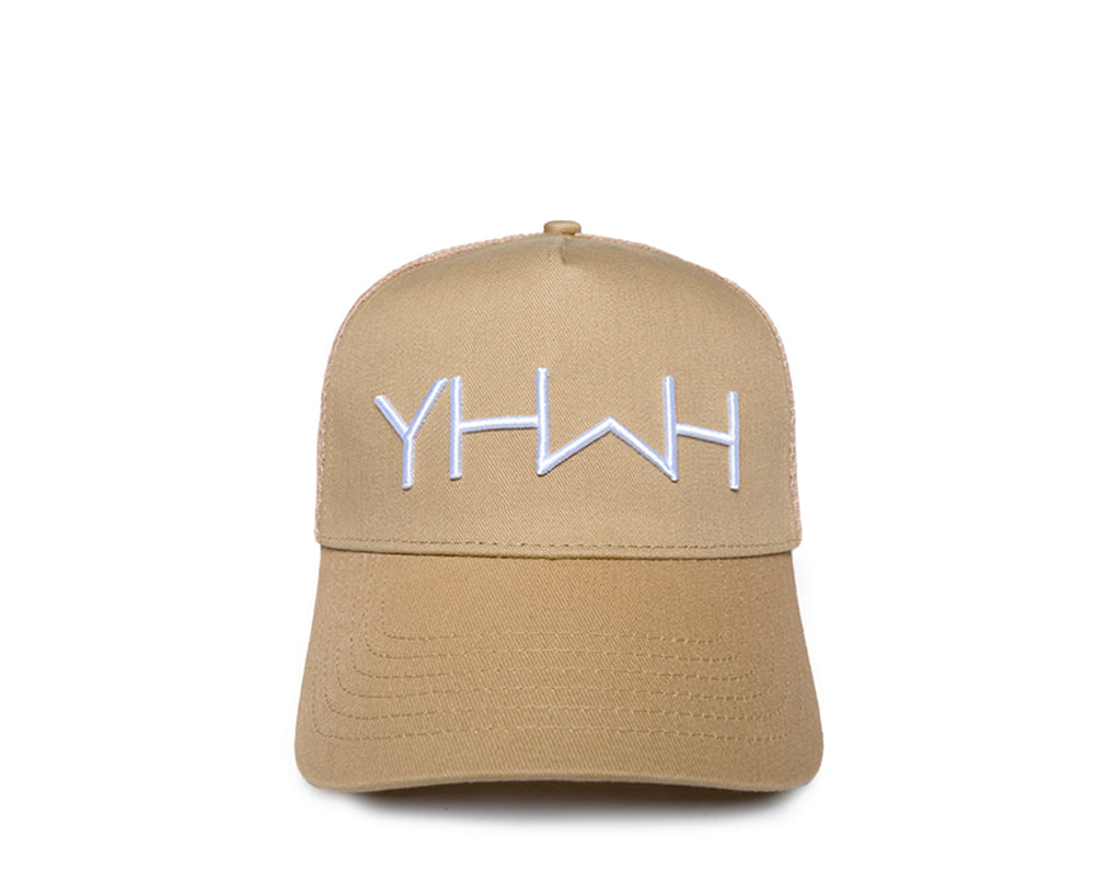 YHWH Curved Brim Hat - Khaki