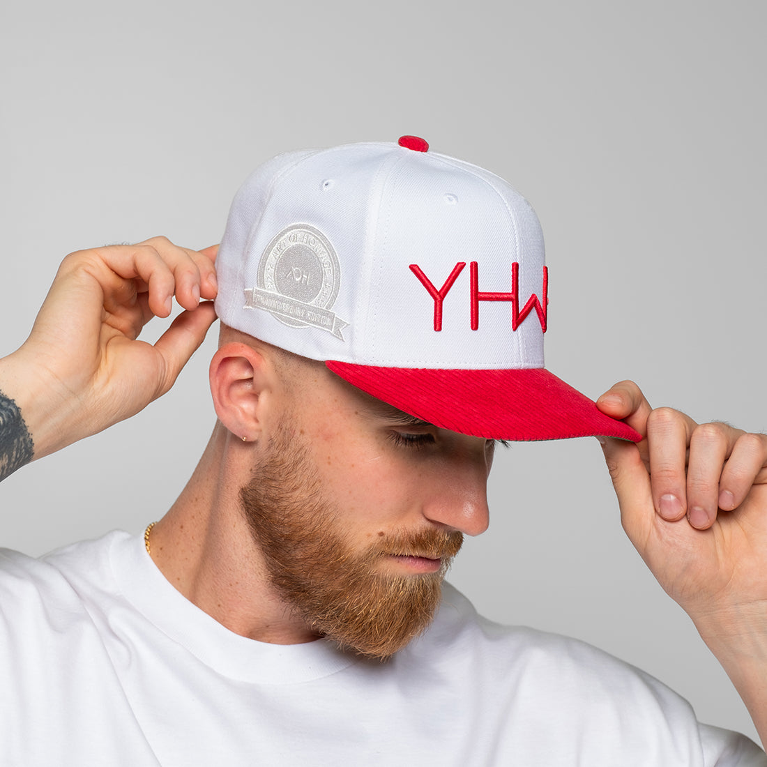 Rose Corduroy YHWH Snapback