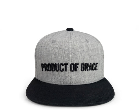 Product of Grace Snapback - Heather Gray
