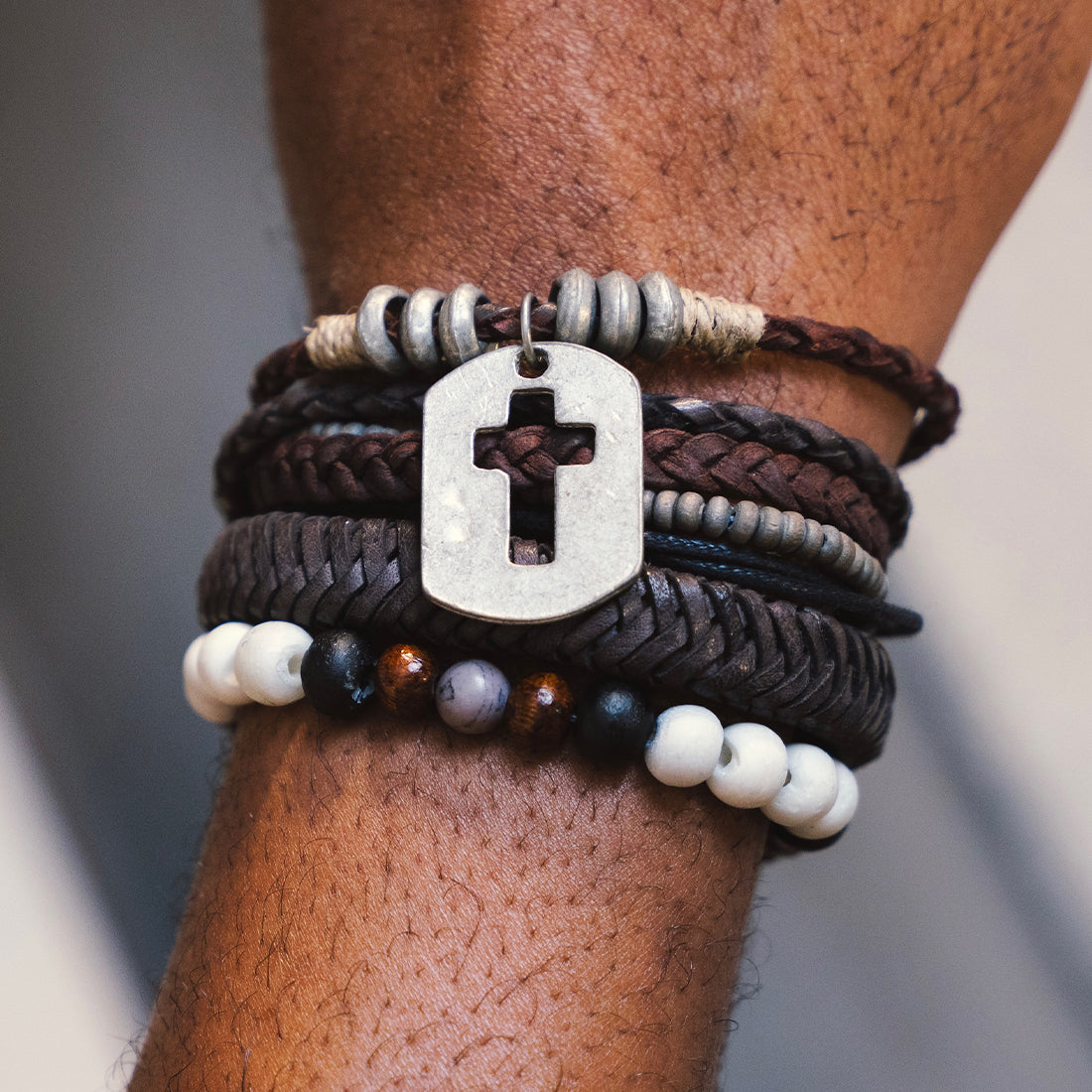 Trinity Tribal WristPack- Hollow Cross