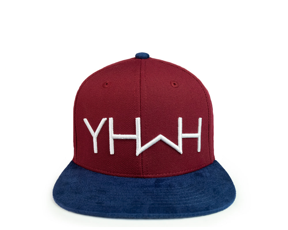 Cranberry Suede YHWH Snapback