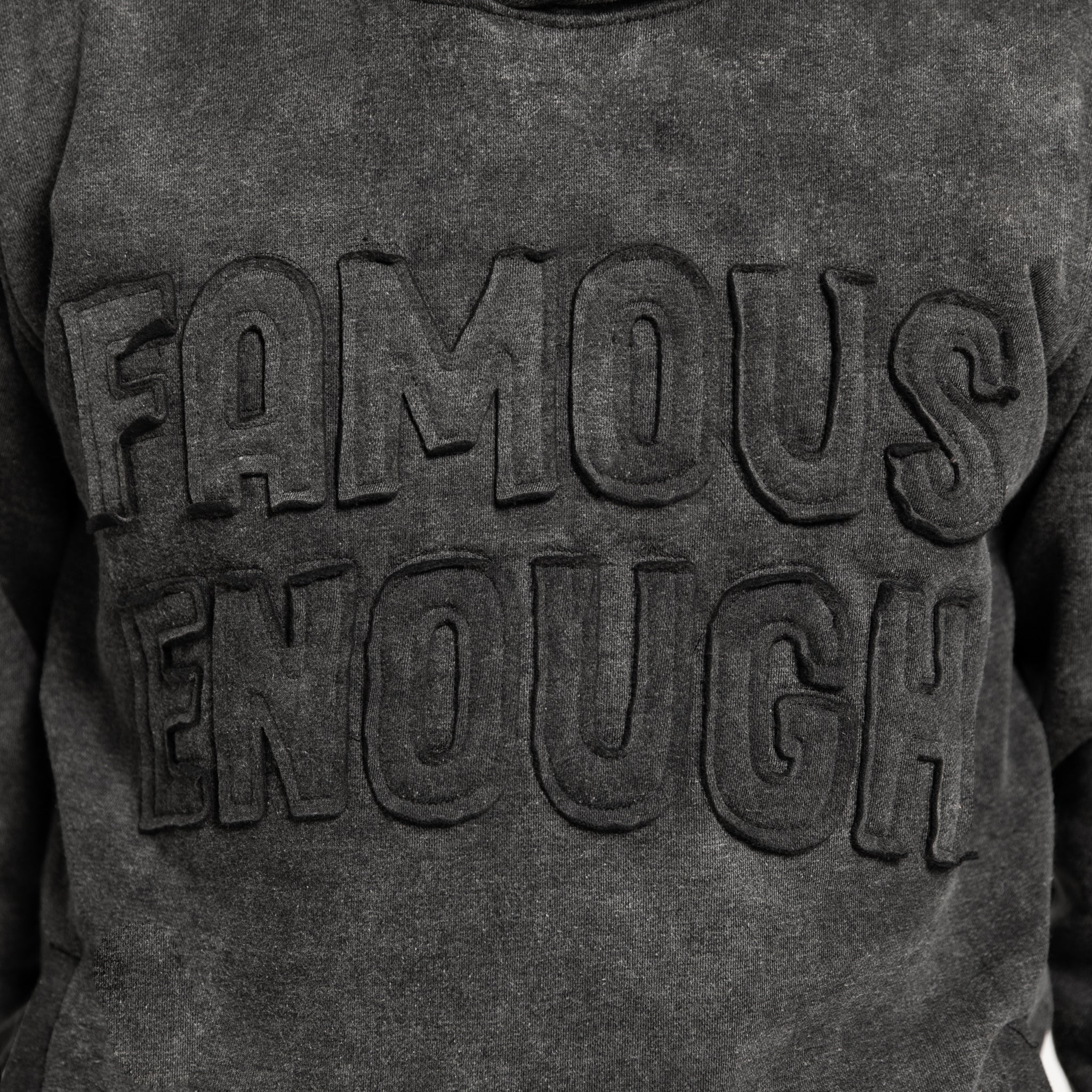 Famous Enough Acid Wash Hoodie