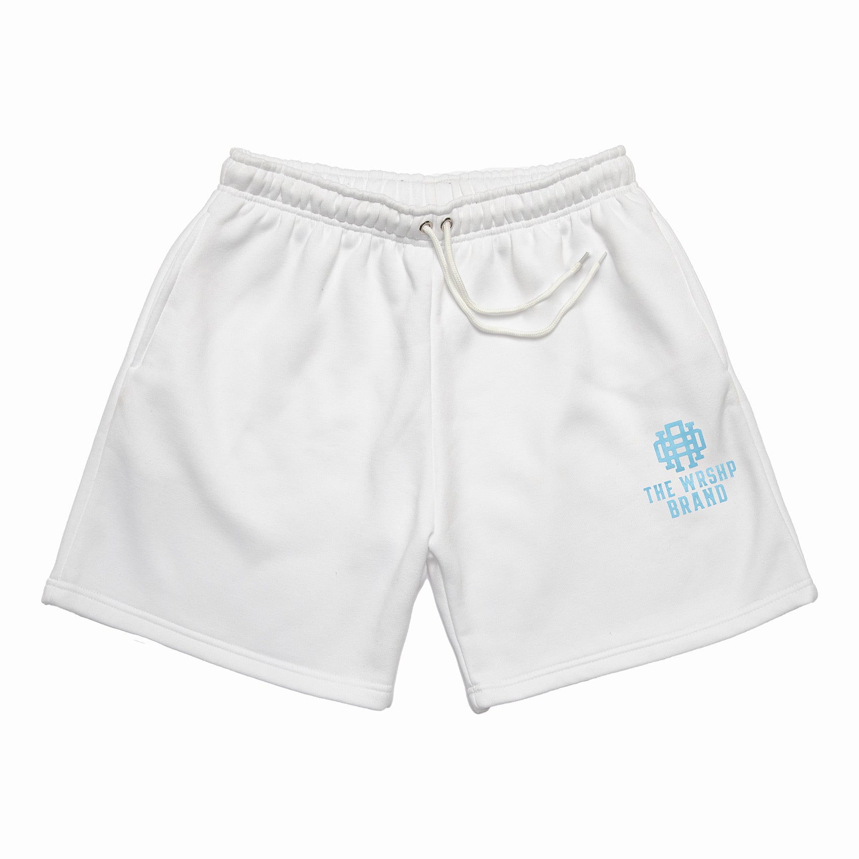 The WRSHP Brand Shorts- White