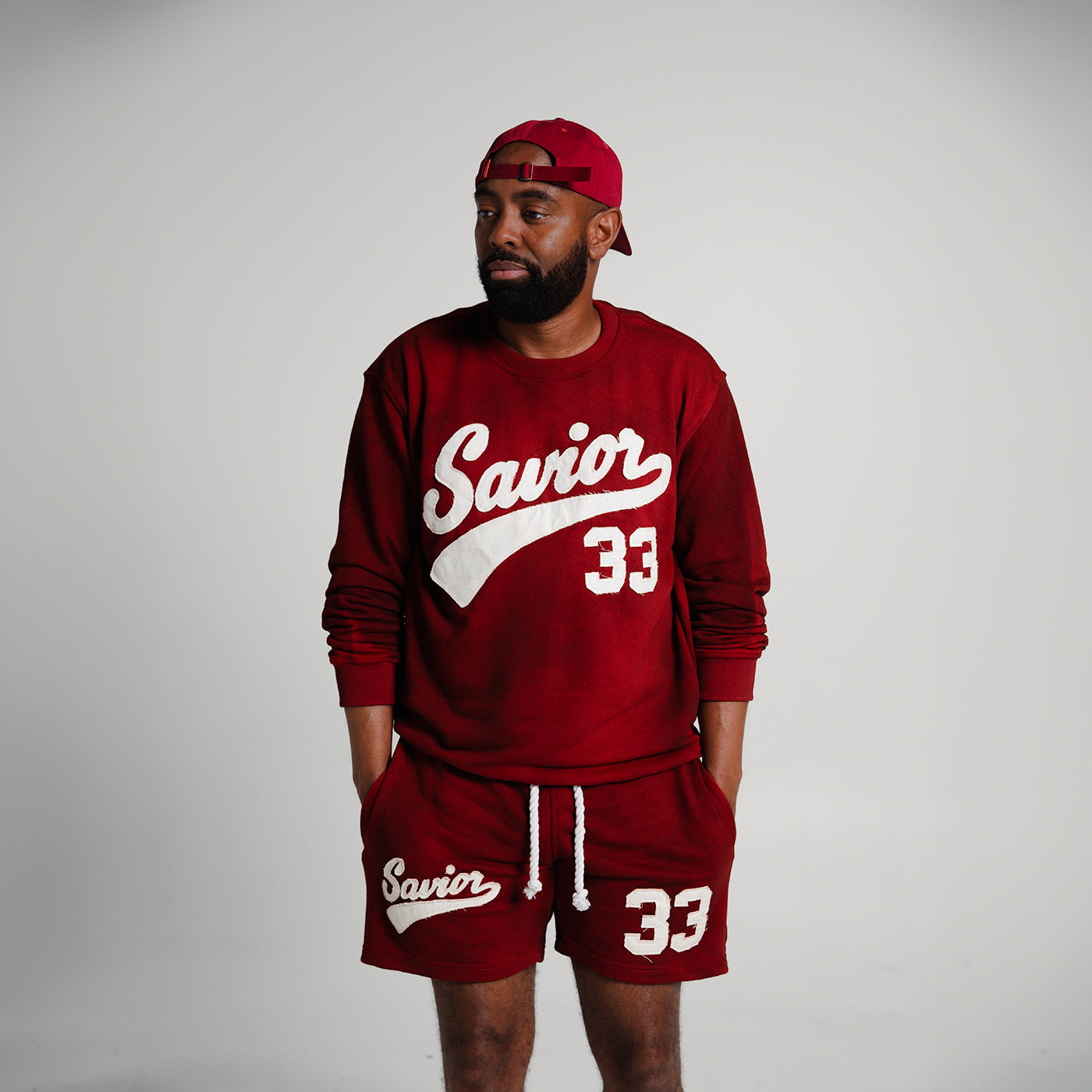 Vintage Savior Shorts- Red