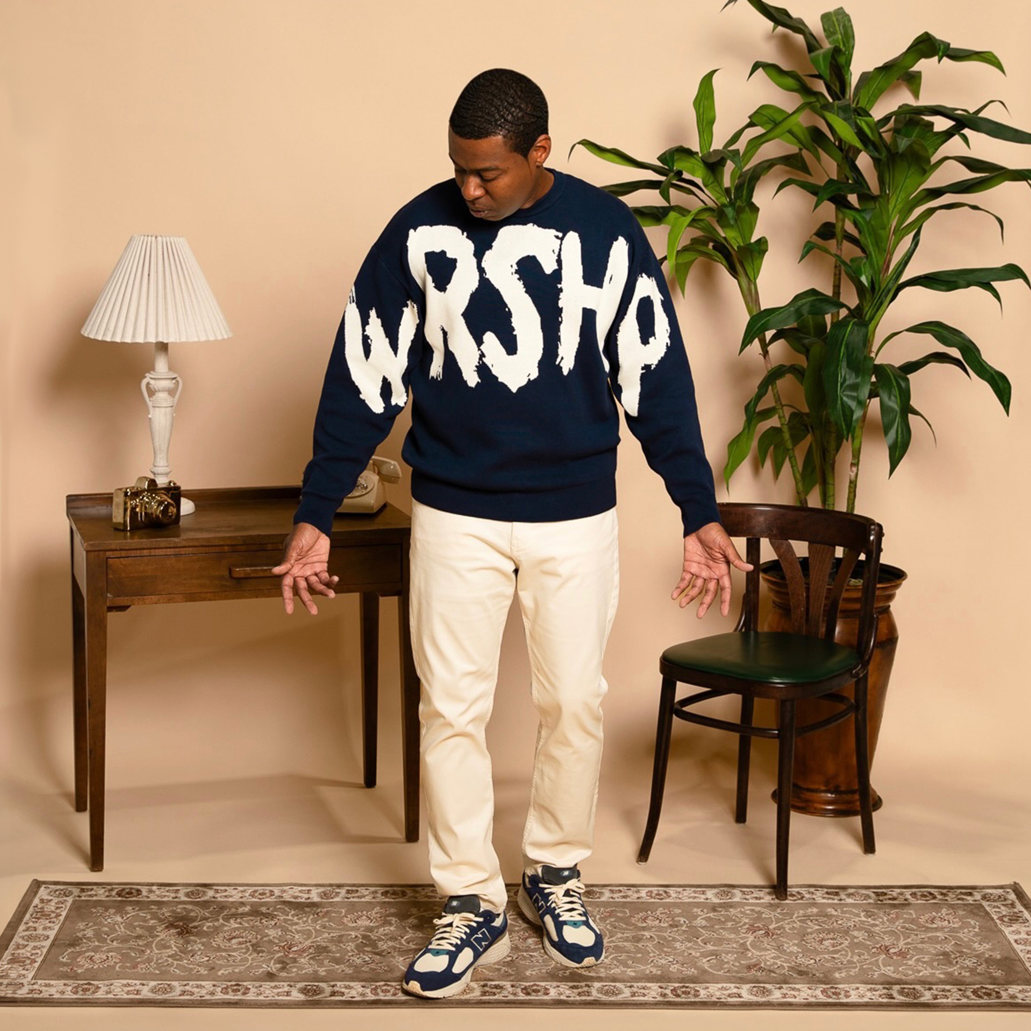 Lushknit WRSHP Sweater - Navy