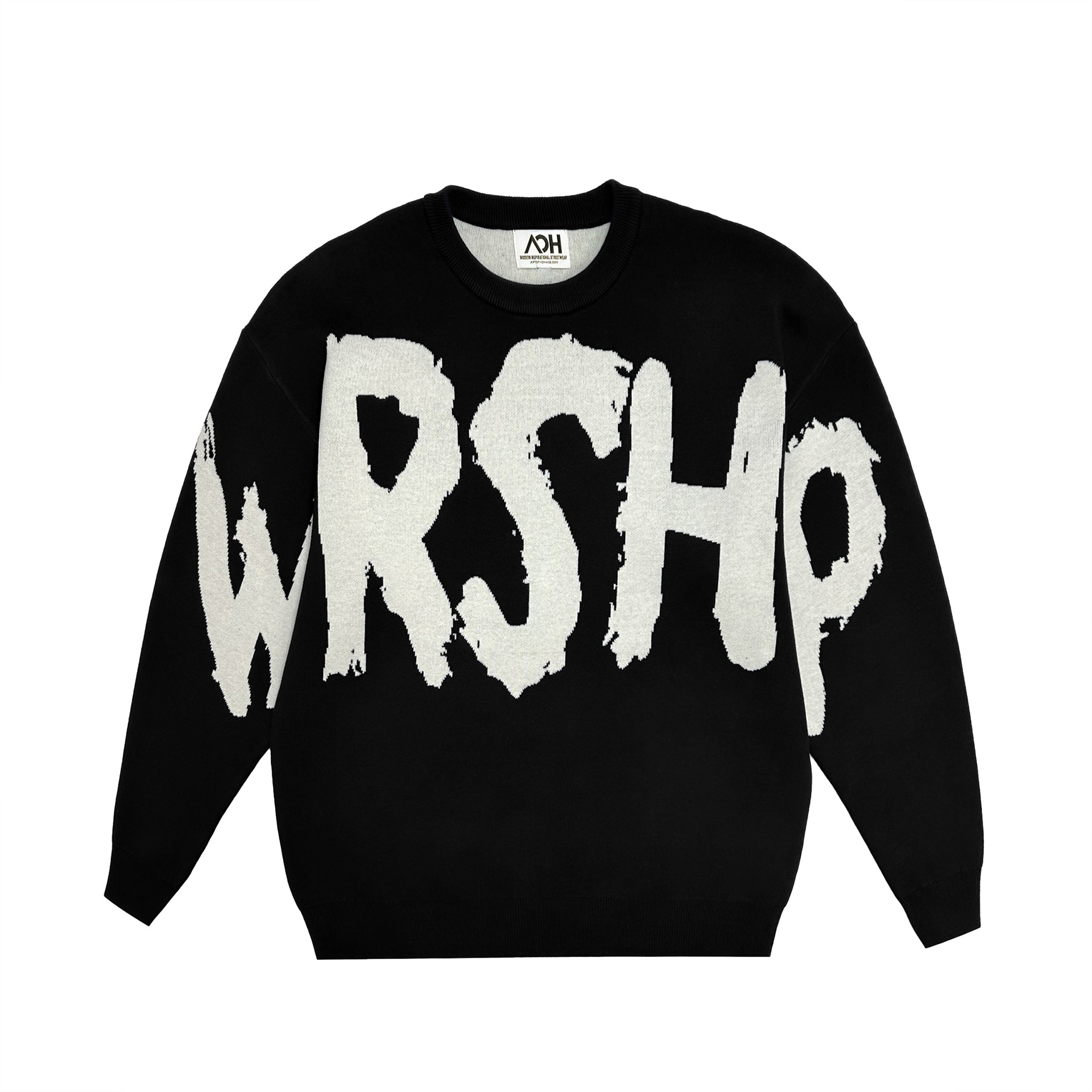 Lushknit WRSHP Sweater - Black