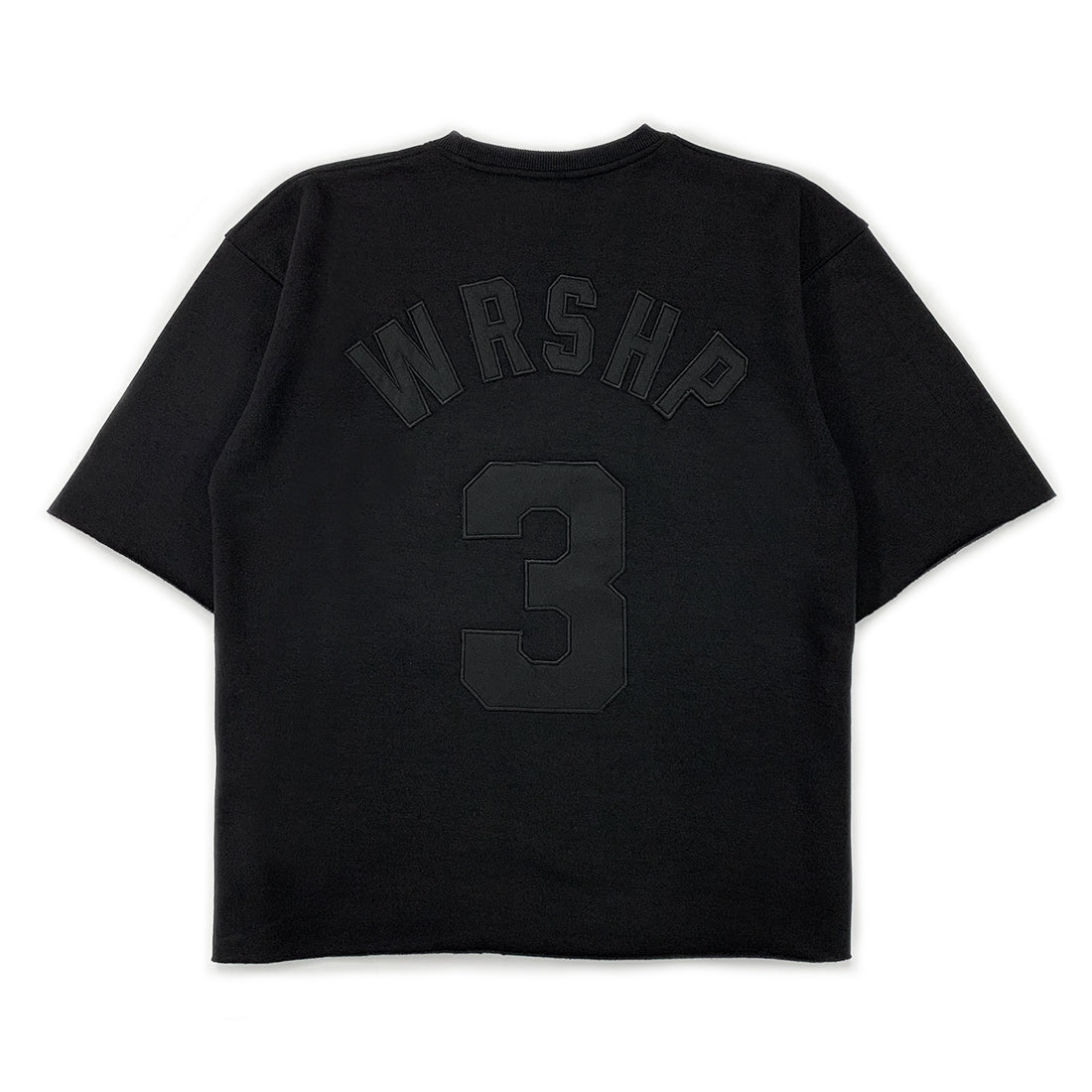 Oversized WRSHP Cutoff - Black on Black