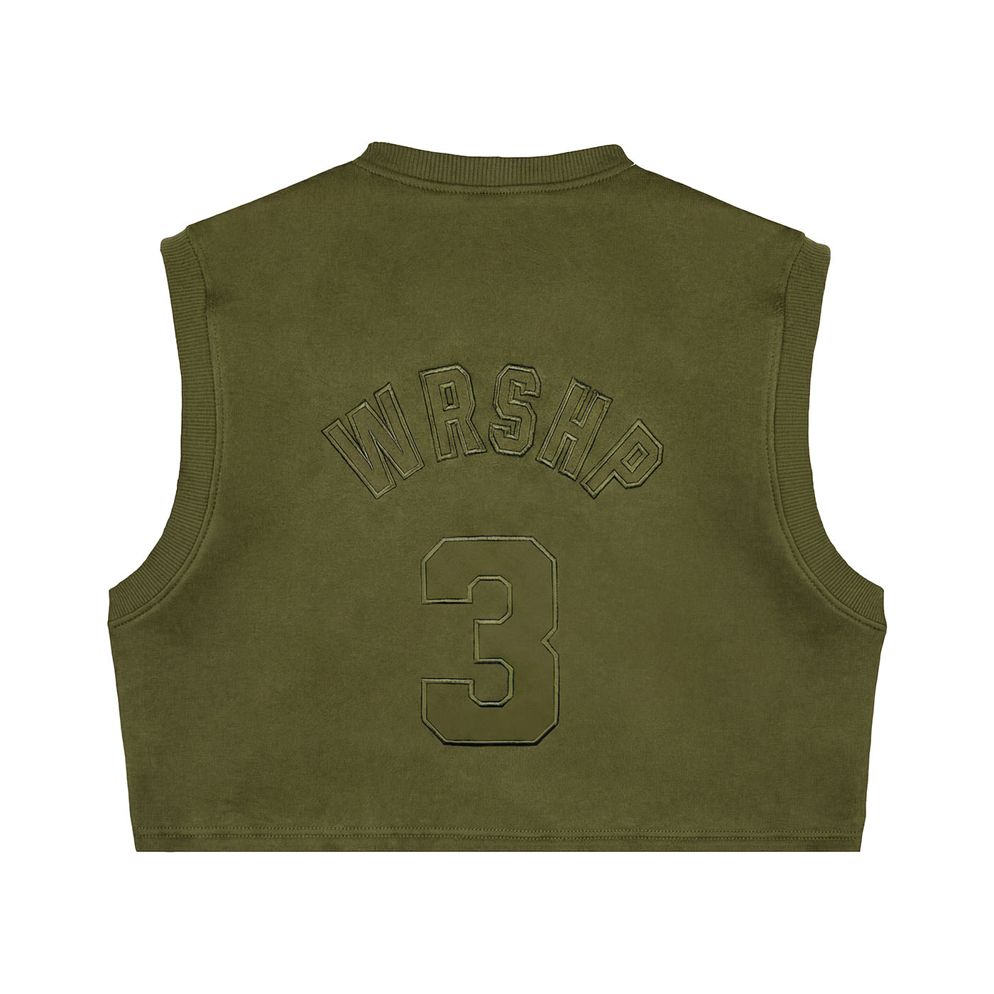 WRSHP Jesus Dual Layered Hoodie- Olive