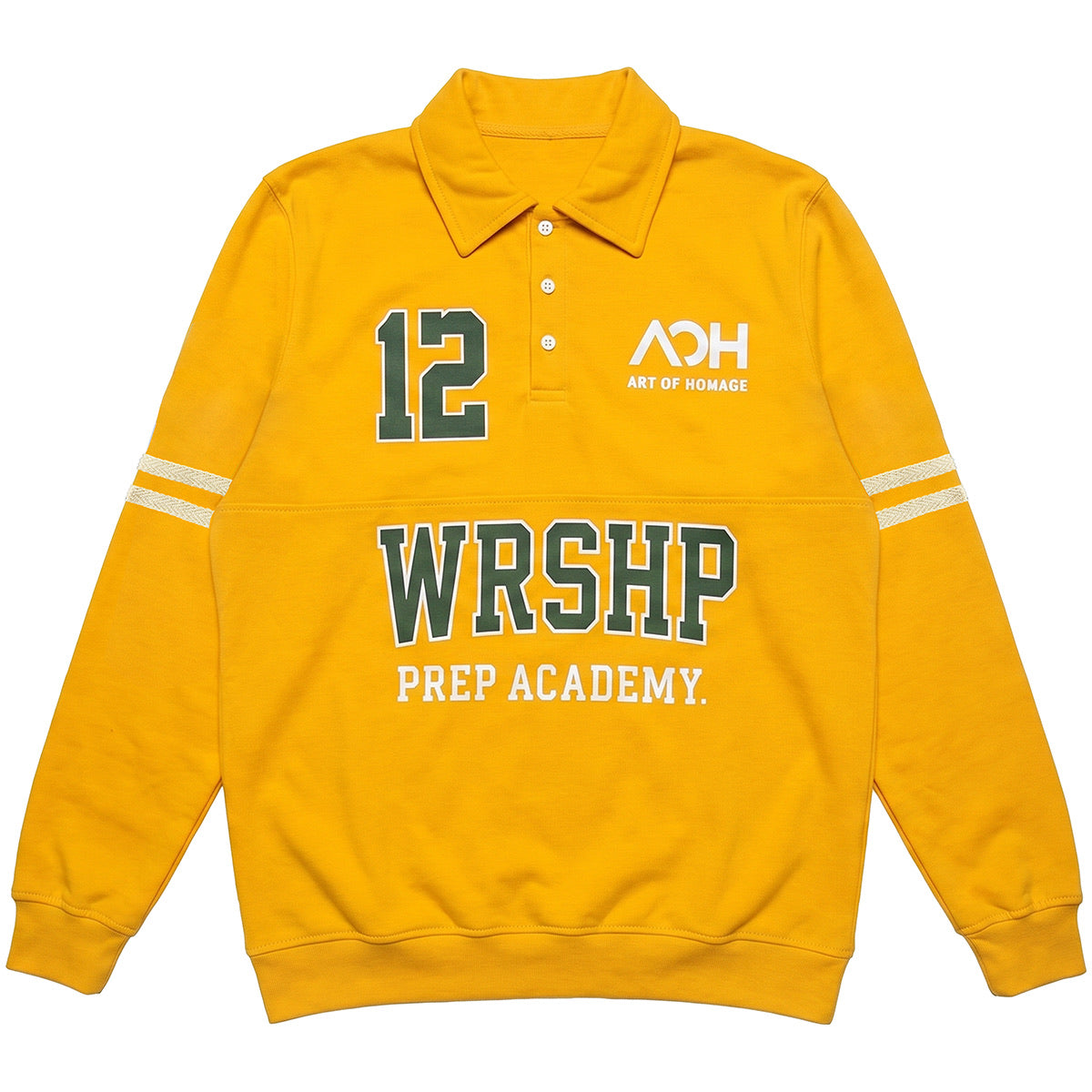 The WRSHP Prep Academy Collar Top- Yellow