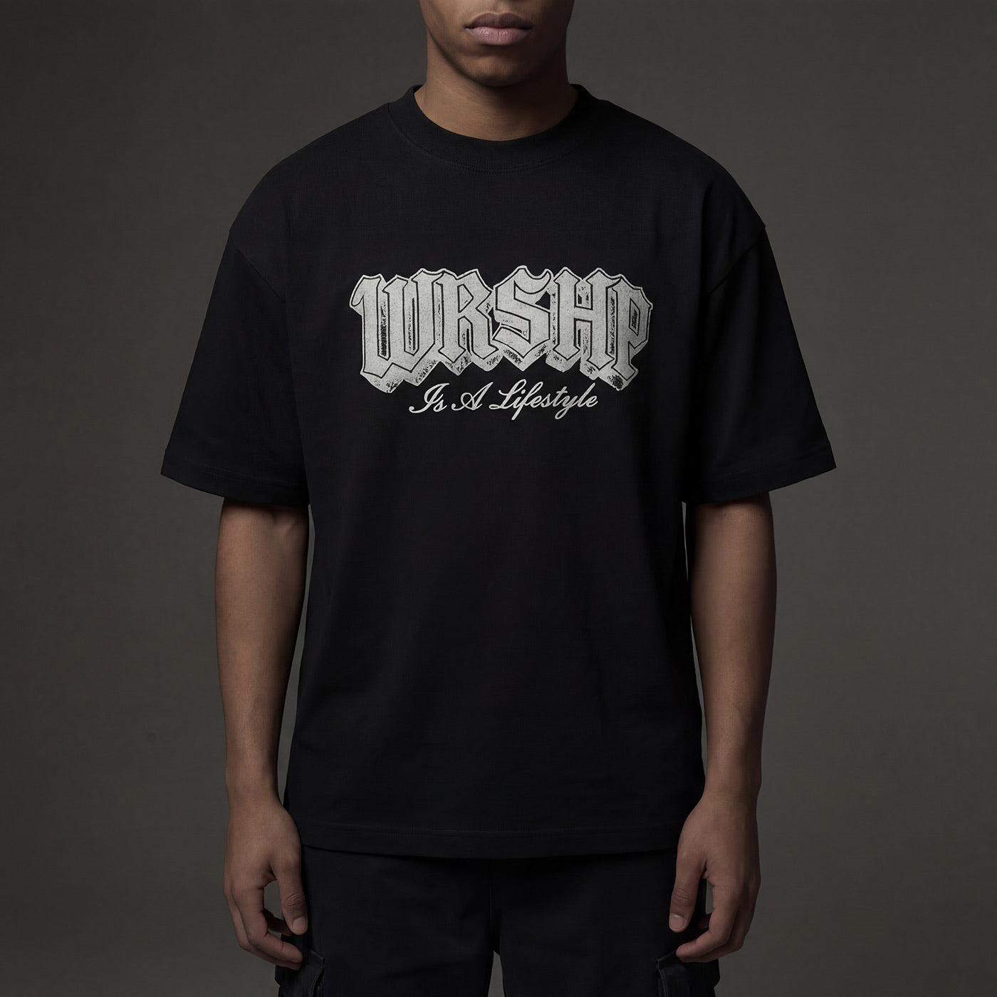 WRSHP Lifestyle Box Tee- Black