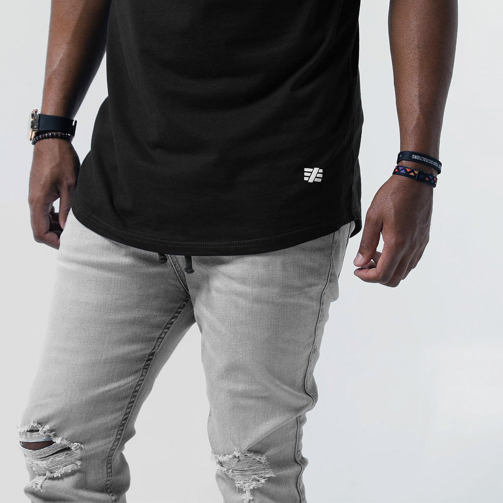 AOH Basic Swoop Tee (Black)