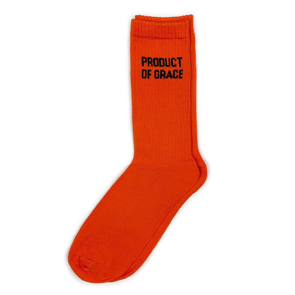 Minimalist Crew Sock - Product of Grace - Orange