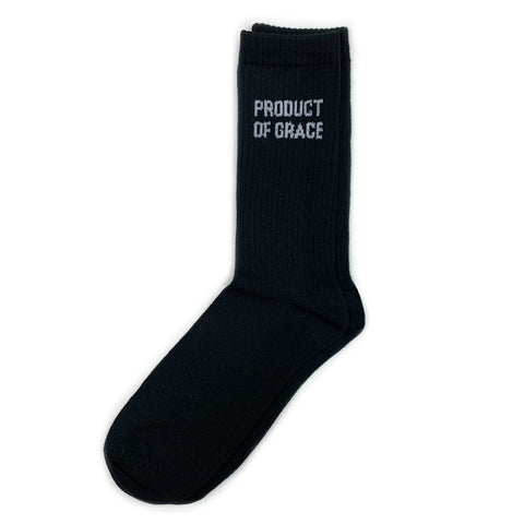 Minimalist Crew Sock - Product of Grace - Black